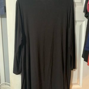 Kim Roger’s Longer dressy blouse. XL and True to size. Soft and stretchy feel.